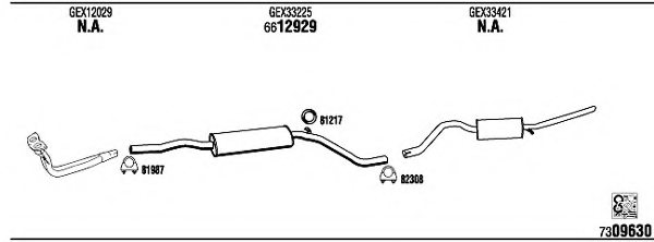 FONOS AS20673 Exhaust System